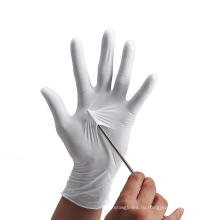 Нитриловые промышленные перчатки без пудры, белые 4,0 г
